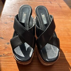 Prada | Cork Wedge Sandals
*straps cut off